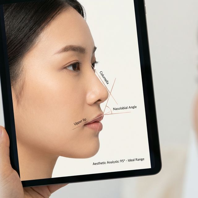 鼻唇角 (Nasolabial Angle)の解説画像