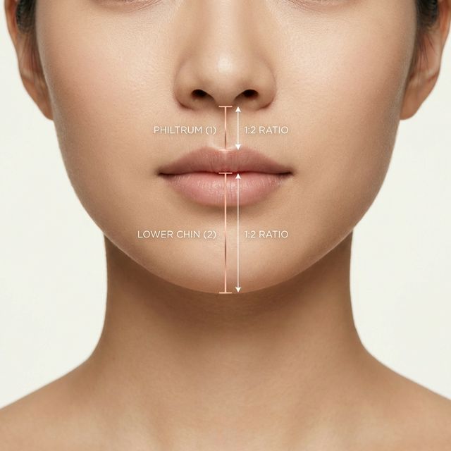 人中:顎比率 (Philtrum to Chin Ratio)の解説画像
